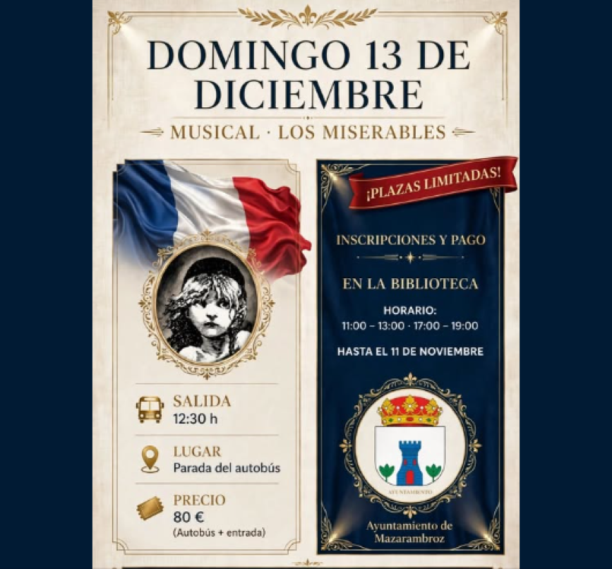 Excursión al musical "los miserables"
